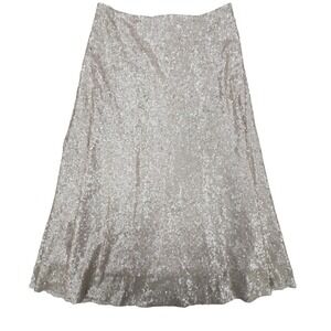 Vtg Dance & Marvel Skirt Womens Medium Fairycore Whimsical Sequin A Line Sparkle